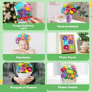 Paper Flower Science Kit, Kids DIY Arts and Crafts Color Changing Flowers Set, Flower-Dyeing Science Kits for Kids Age 8-12 by TinyTreasures Baby Boutique