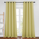 NICETOWN Room Darkening Curtains 90 inch Length - Triple Weave Energy Saving Thermal Insulated Solid Grommet Room Darkening Draperies for Bedroom/Living Room (1 Pair, W46 x L90, Paler Yellow) by TinyTreasures Baby Boutique