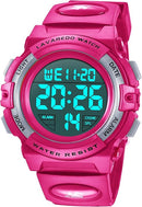 Kids Watch,Boys Watch for 3-15 Year Old Boys,Digital Sport Outdoor Multifunctional Chronograph LED 50 M Waterproof Alarm Calendar Analog Watch for Children with Silicone Band,Kids Gift by TinyTreasures Baby Boutique
