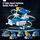 hahaland 5 Year Old Boy Birthday Gift - STEM Toys for Ages 5-7, Toy for 5 6 Year Old Boy, 5 in 1 Building Take Apart Trucks Transform to Robot, Boys Toys Stocking Stuffers for Kids Christmas Ages 5-8 by TinyTreasures Baby Boutique