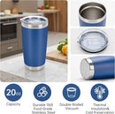 IEOVIEE 32 Pack 20oz Stainless Steel Bulk Tumblers with Lids and Straws Double Wall Insulated Travel Mug Durable Powder Coated Tumbler Bulk Cup for Cold and Hot Drinks(Mixed color) by TinyTreasures Baby Boutique