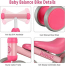 Baby Balance Bike Toys for 12-36 Months Kids Toy Boy and Girls Gifts Toddler Best First Birthday Gift Children Walker No Pedal Infant 4 Wheels Bicycle (Classic, Rose Red) by TinyTreasures Baby Boutique