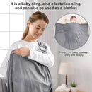 Water Ring Sling Baby Carrier, Adjustable Lightweight Breathable Newborn Carrier Sling for Summer, Swimming, Pool, Beach, Front Chest Mesh Infant Wrap Carrier for Baby Gift (Light Grey) by TinyTreasures Baby Boutique