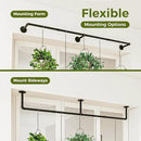 Bamworld Plant Hanger Indoor 70in Hanging Planters Rod Hanging Plant Holder for Window Plant Shelves Metal Rod，Pots Not Included by GreenHaven Gardens