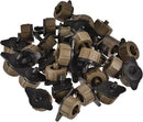 50 Pack Pressure Compensating Dripper - Garden Irrigation, Maintain Constant Flow & Drip Emitter, Apply to Outdoor Garden Lawn Tree (2 Gallon Per Hour, Black Brown) by GreenHaven Gardens