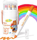 12 Color Twist Crayons for Toddlers 1-3 and Kids 4-8, Non-Toxic Washable Crayons 2-4, Ultra-Silky Easy-Grip Art Supplies, Ideal Coloring Gift for Boys and Girls by TinyTreasures Baby Boutique