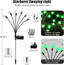 Solar Firefly Light, Christmas Lights for Outside Decorations, 4 Pack 24 LED Green Solar Garden Lights, Outdoor Waterproof Garden Decor for Yard Patio Pathway Lawn Christmas by CozyNest Decor