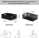 StorageWorks Small, Pantry Baskets, Wicker Storage Baskets for Organizing, Bathroom Shelves, Pantry Organizers and Storage, Black, 2-Pack by GreenHaven Gardens