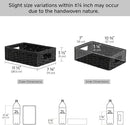 StorageWorks Small, Pantry Baskets, Wicker Storage Baskets for Organizing, Bathroom Shelves, Pantry Organizers and Storage, Black, 2-Pack by CozyNest Decor