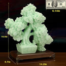 Top Resin Money Tree, Artificial Bonsai Tree, Handcrafted, Premium Quality, Feng Shui Gift for Abundance Luck and Success (Green) by GreenHaven Gardens