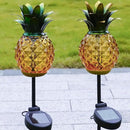 Solar Lanterns Outdoor Waterproof Glass Pineapple Garden Decor, Hanging Solar Stake Lights Yard Art, Outside Patio Decorations Gardening Birthday Gifts for Mom Grandma Women, 2 Pack by GreenHaven Gardens