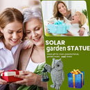 Garden Statues, owl Outdoor Figurines Decorated with Solar Lights, Unique Christmas Birthday Gifts for Moms, Grandmas, Women, Wives, Sisters (Grey Owl1) by CozyNest Decor