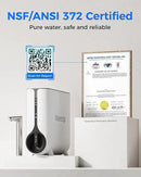 Waterdrop Reverse Osmosis System, Instant Hot Water Dispenser, 600 GPD, Reduce PFAS, Tankless, 2:1 Pure to Drain, Under Sink, TDS Reduction, Smart LED Faucet, Hot and Cold Water Dispenser Faucet by CozyNest Decor