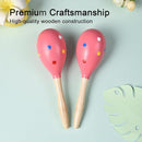 Maracas for Adults Kids Babies, Wooden Maracas Shaker Musical Instrument, Pink by TinyTreasures Baby Boutique