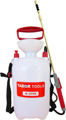 TABOR TOOLS 1.3 Gallon Lawn and Garden Pump Pressure with Pressure Relief Valve, Adjustable Shoulder Strap and Telescopic Adjustable Wand and VITON Seals. N50VA. by GreenHaven Gardens