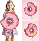 WERNNSAI Donut Piñata - Pink Donut Pinata with String Birthday Partyn Decorations Piñata with Stick Blindfold for Girls Kids Dount Pull String Pinata Family Games Birthday Party Supplies by TinyTreasures Baby Boutique