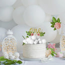 75 Pieces White Cake Balls Topper Decorations Foam Cupcake Topper Mini Balloon Cake Topper Picks for Cake Deco Birthday Party Wedding by TinyTreasures Baby Boutique