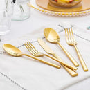 KINGSTONE Gold Silverware Set, 20-Piece Forged Flatware Set Cutlery Set Premium Stainless Steel, Service for 4, for Kitchen, Home, Wedding, Party, Mirror Polished and Dishwasher Safe by CozyNest Decor