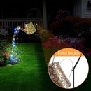 2 Pack Solar Watering Can Lights with Shepherd Hook, 8 Multi-Color Changing Modes, IP65 Waterproof, 60pcs String Lights for Outdoor Garden Pathway Lawn Patio Deck Walkway Courtyard by CozyNest Decor