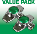 Chapin 6-9487: Circular Pattern Spot Sprinkler 2 Pack, 360 Degree Sprinkler Head for Small Gardens and Lawns, Up to 30ft Coverage Area, Lawn Sprinkler, Small Area Yards and Garden Watering, Green by GreenHaven Gardens
