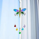 Dragonfly Hanging Crystal Suncatcher Ornament Window Garden Decor Rainbow Maker Prism Pendant by GreenHaven Gardens
