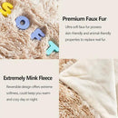 GONAAP Fuzzy Faux Fur Throw Blanket Queen Size Tie-dye Beige Super Soft Cozy Plush Fuzzy Shaggy Blanket for Couch Sofa Bed (Tie-dye Beige, Queen(90"x90")) by CozyNest Decor