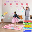 Rechargeable Dance Mat Toys for Girls, Light Up Dance Pad with Wireless Bluetooth, Xmas B-Day Gifts for 3 4 5 6 7 8 9 10 11 12 Years Old Kids (Pink) by TinyTreasures Baby Boutique