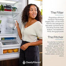 Clearly Filtered No.1 Filtered Water Pitcher/Updated Model/Targets 365+ Contaminants e.g. Fluoride Chlorine PFAS Microplastics Lead Arsenic BPA/BPS Free (Pitcher Includes 1 Filter) by CozyNest Decor