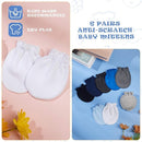 Syhood 6 Pairs Newborn Baby Mittens Cotton No Scratch Infant Gloves Mitten for Baby 0-6 Months Boys Girls by TinyTreasures Baby Boutique