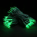Green Christmas LED Lights - 2 Pack 100 Count Green Christmas String Lights for Tree, Party, Holiday, Indoor/Outdoor St. Patrick's Day Decorations, 2 Sets 33 Feet Green Wire, UL Certified, Connectable by GreenHaven Gardens