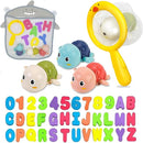 Bath Toys for Kids Ages 1-3 - Baby Water Table Pool Toys For Toddlers Mold Free Wind-Up Turtle Toy Bathtub Shower Toy for Infants Babies 6-12-18 Months 1 2 3 4 Year Old Girls Boys Birthday gifts by TinyTreasures Baby Boutique