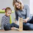 Glintoper Tic Tac Toe & Tumble Tower Blocks Tables Game Set, Classic Wood Stacking Game & XOXO Board Games for Kids Family, Living Room Rustic Coffee Table Decor, Travel Strategy Board Games by TinyTreasures Baby Boutique