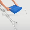 Brabantia Size C Ironing Board (49 x 18in) 7 Height Options, Solid Steam Iron Rest Holder & Linen Rack & Cord Holder (Ecru) Non-Slip Feet, Anti-Collapse Child Locks by CozyNest Decor