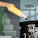 Insulated Water Bottles,17 oz Double Wall Stainless Steel Vacumm Metal Flask for Sports Travel,Lemon by CozyNest Decor