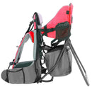 ClevrPlus Cross Country Baby Backpack Carrier, Red, Toddler Hiking Backpack with Comfortable Seat, Adjustable Straps & Belt, Foldable Frame Lightweight Large Capacity Child Carrier for Outdoor by TinyTreasures Baby Boutique