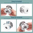 Inaya Baby Proofing Door Knob Cover (4 Pack) - Prevent Children from Opening Doors, Fit Most Round Knobs - Door Knob Safety Cover for Kids, Child Proof Door Lock, Child Proof Door Locks - White by TinyTreasures Baby Boutique