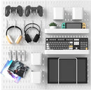 Pegboard Combination Kit, 25.2" x 25.2" Wall Mounted Storage Set with 4 Pegboards & 20 Accessories Hanging, Peg Boards Organizer by CozyNest Decor