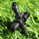 Mtsooning 50PCS Irrigation Cross Connectors for 4/7mm Hose,Barbed Tubing Fittings Kit 4-Way Coupling for Drip Sprinkler Garden Lawn Systems Systems by GreenHaven Gardens