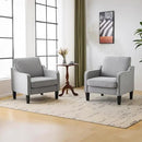 VINGLI Accent Chairs for Living Room Mid Century Modern Chair Sofa Chair Upholstered Arm Chair with Scooped Arms for Bedroom, Apartment, Office, Studio, Waiting Room, Play Room by CozyNest Decor