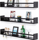 AZSKY Black Nursery Bookshelves for Wall Hanging Kids Bookshelf Baby Book Shelf Organizer Wall Bookshelves Kids Shelves and Storage for Wall Playroom Shelves 36 Inch a Set of 3 Same Sizes by TinyTreasures Baby Boutique