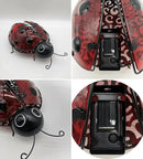 Teaeeno Ladybug Solar Lantern Pattern Light,Hanging Waterproof LED Solar Lights Outdoor Decorative,Sun-Powered Tabletop Lanterns,Metal Solar-Powered Lantern Outdoor by GreenHaven Gardens