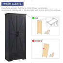 Farmhouse Kitchen Pantry Cabinet - 72" Tall Large Wood Kitchen Storage Cabinets with Adjustable Shelves & 2 Barn Doors & Drawer, Versatile Storage for Dining Room, Bathroom, Living Room, Antique Black by CozyNest Decor