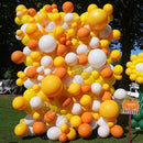 130pcs Burnt Orange Balloons Different Sizes 18" 12" 10" 5" Retro Orange Latex Balloon Garland Arch Kit for Birthday Baby Shower Graduation Wedding Anniversary Party Decorations by CozyNest Decor