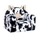 ALIMORDEN Animal Series Kid's Chair, Ultra-Soft Comfy Foam Filled Toddler Sofa Chair, Cute Animal-Shaped Design Toddler Couch, Lightweight Birthday for Baby Boys & Girls (Cow) by CozyNest Decor