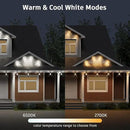XMCOSY+ Smart Outdoor String Lights - 123ft RGBCWIC Patio Lights with 40 Color Changing Bulbs, LED String Light for Outside Backyard Bistro Party, APP WiFi Control, Work with Alexa, IP65 Waterproof by GreenHaven Gardens