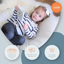Pello Multi-use Luxe Baby, Floor Pillow/Play Mat/Lounger (Oxford/Blue) by TinyTreasures Baby Boutique