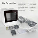 Hermitlux Countertop Dishwasher, 7 Washing Programs Portable Mini Dishwasher with 5-Liter Built-in Water Tank for Apartments & RVs, LED Light, Glass Door, No Hookup Needed by TinyTreasures Baby Boutique