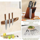 12.5 Inch Magnetic Knife Holder for Wall,Acacia Wood Knife Magnetic Strip,Knife Holder Wood Magnetic,No Drilling Knife Magnetic Strip-Strong Knife Magnet- for Kitchen Knives and Tools by CozyNest Decor
