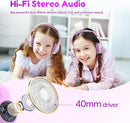 EarFun K2 Kids Bluetooth Headphones, Kids Headphones with Volume Limited, 40H Playtime, Built-in Mic, Stereo Sound, Foldable Over-Ear Headphone for School/Travel/iPad/Tablet, Violet by TinyTreasures Baby Boutique