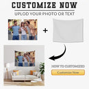 Custom Tapestry For Wall Bedroom Custom Backdrop Personalized Image Text Photo Customized Funny Tapestry Banners And Signs Horizontal Model Tapestrys 1 by CozyNest Decor